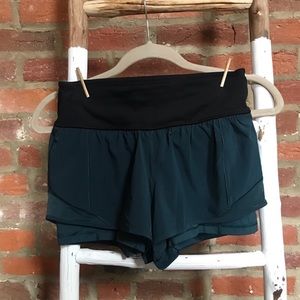 Size 6 lululemon shorts, spandex attached.